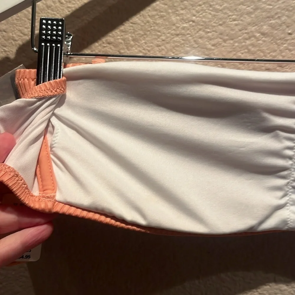 New Victoria’s Secret PINK Women’s Bikini Top Bandeau Ribbed Size Large NWT